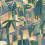 Papel pintado panor&aacute;mico Amazonia Tres Tintas Barcelona Cobalto M5304-3