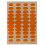 Alfombrilla &oacute;ptica ovalada Orla Kiely Orange/Sand 157703120180