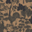 Papier peint Inara Casamance Noir / Doré 76900508