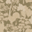 Papier peint Inara Casamance Kaki / Doré 76900202