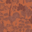 Papier peint Inara Casamance Orange brulé 76900814