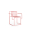 Silla Grill reposabrazos Diabla Pink PT06515-Pink