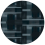 Alfombrilla Weft-Warp-Web redonda MOOOI Night S240462