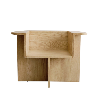 Asiento Brutus Lounge Chair Wood