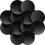 Alfombrilla Halo Rise MOOOI Ebony Mystique S250294