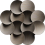 Alfombrilla Halo Rise MOOOI Graphite Ash Dark S250226