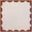 Baldosa de cemento Scallop Marrakech Design Vanilla/Maroon scallop-vanilla-maroon