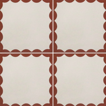 Azulejo de cemento Scallop