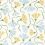 Tejido Fringed Poppy Print Scion Honey/Cornflower NSCD121335