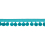 Fleco pompones Calypso 47 mm liso Houl&egrave;s Turquoise 33218-9620