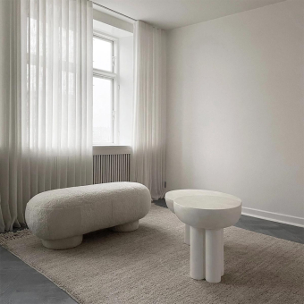 Mesa auxiliar Crown tall Fiber Concrete
