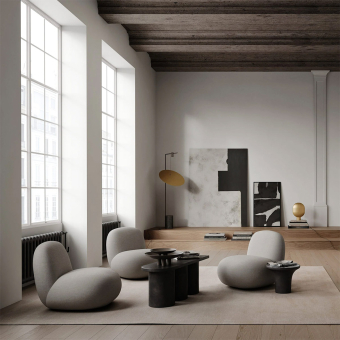 Mesa auxiliar Trumpet low Fiber Concrete