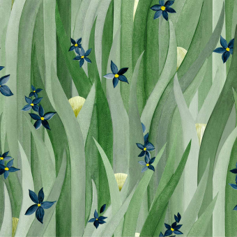 Papel pintado Grass Waves