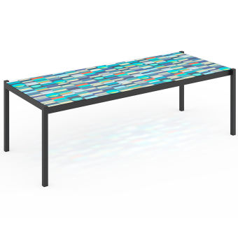 Mesa de comedor rectangular grande Cold Sunsets