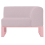 Sill&oacute;n de esquina M&oacute;dulo Ploid reposabrazos Iris Diabla Pink 173013+387927