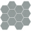 Mosaico Alchimia Esagoni Fioranese Grey-Blue 0THC6M1