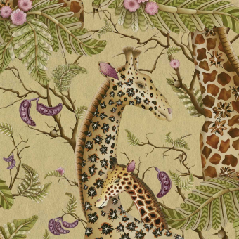 Papel pintado Royal Giraffe Gilded