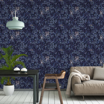 Papel pintado Foglie e Civette Fornasetti