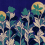 Papel pintado panor&aacute;mico La Floraison Etoffe.com x Bleu Cobalt Nuit la-floraison-col7