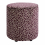 Pouf Le Buren L&eacute;opard Clovi Burgundy buren-burgundy