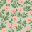 Papel pintado Hampton rosas Cole and Son Rose/Leaf Green /118/7014