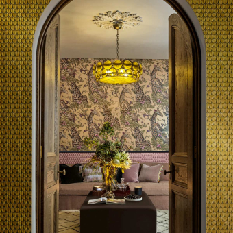Papel pintado Royal Giraffe Gilded