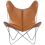 Sill&oacute;n AA Butterfly de cuero Aand Cognac Butterfly Cuir-Cognac ajouré1
