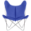 Sill&oacute;n AA Butterfly de cuero Aand Bleu Butterfly Cuir-Bleu