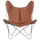 Sill&oacute;n AA Butterfly de cuero Aand Marron Butterfly Cuir-Marron1