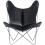 Sill&oacute;n AA Butterfly de cuero Aand Noir Butterfly Cuir-Noir1
