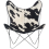 Sill&oacute;n AA Butterfly de cuero Aand Peau de vache noire Butterfly Cuir-Peau vache Noire1