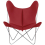 Sill&oacute;n AA Butterfly de cuero Aand Rouge Butterfly Cuir-Rouge