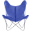 Sill&oacute;n AA Butterfly de cuero Aand Bleu ajouré Butterfly Cuir-Bleu ajouré