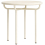 Mesa de centro Archetype Aand Blanc cassé Archetype-Guéridon-Blanc