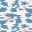 Papel pintado Ko&iuml; Nobori Little Cabari Bleu cendré PP-09-50-KOI-BCE
