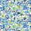 Tejido de mimbre damasquinado Designers Guild Cobalt FDG3287/04