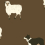 Papel pintado Ovejas Little Cabari Chocolat PP-09-50-MOU-CHO
