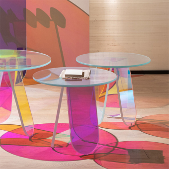 Mesa de centro Shimmer redonda alta
