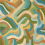 Papel pintado Spiralis Harlequin Ochre/Turquoise/Forest HFUP113364