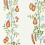 Papel pintado On The Vine Scion Tangerine/Kelly Green NPOP113384