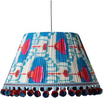Pantalla Ikat Peacock Feather