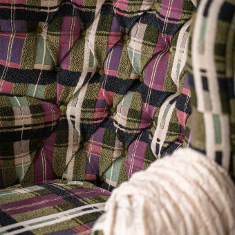 Tela Kerschdorf Plaid Foliage Woven