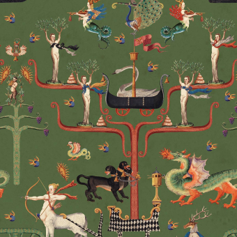 Papel pintado Fairies And Dragons