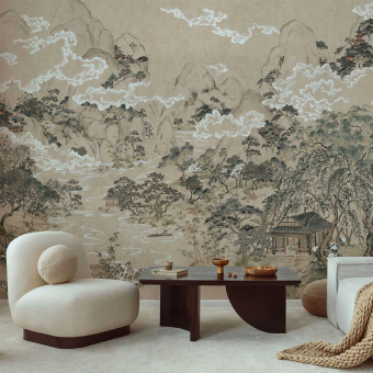Papel pintado panorámico En las nubes