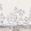 Papel pintado panor&aacute;mico &Aacute;rbol de la Vida Les Dominotiers Ardoise DOM6002