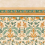 Papel pintado panor&aacute;mico Patio Raccord parfait Mandarine patio-mandarine