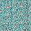 Tela Felis Indoor Outdoor Emma J. Shipley by Clarke and Clarke Teal CCF0866-01