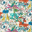 Tela Paradise Lost Indoor Outdoor Emma J. Shipley by Clarke and Clarke Ivory CCF0869-02