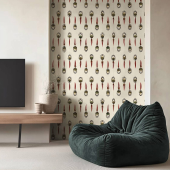 Papel pintado panorámico Plumas Lady Amherst