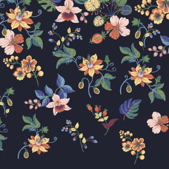 Papel pintado panorámico Danza floral